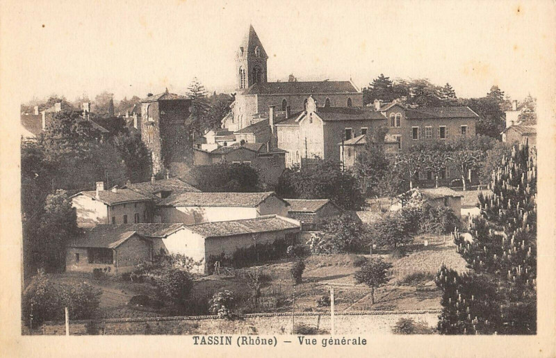 Carte postale ancienne Tassin Vue Generale