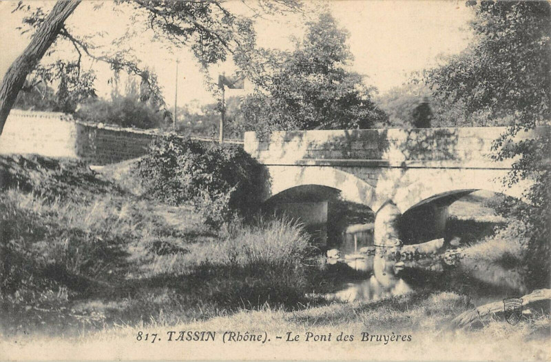 Carte postale ancienne Tassin Le Pont Des Bruyeres