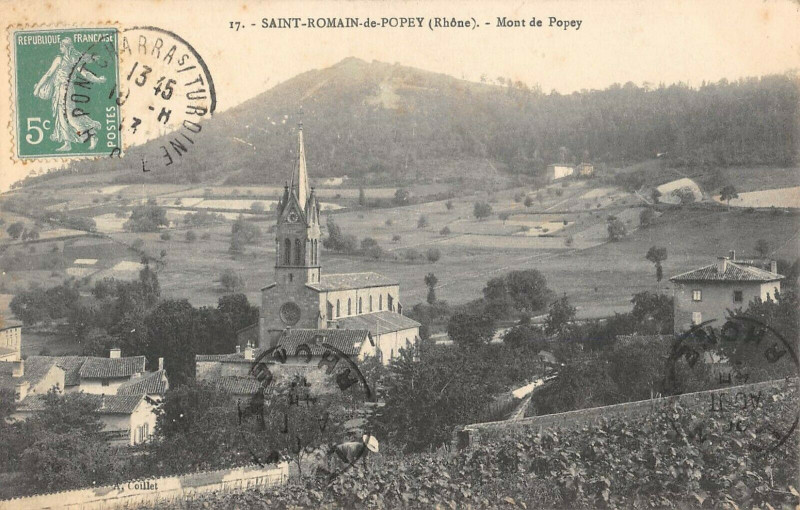 Carte postale ancienne Saint Romain De Popey Mont De Popey à Saint-Romain-de-Popey
