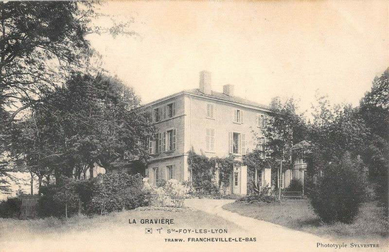 Carte postale ancienne La Gravière à Sainte-Foy-lès-Lyon