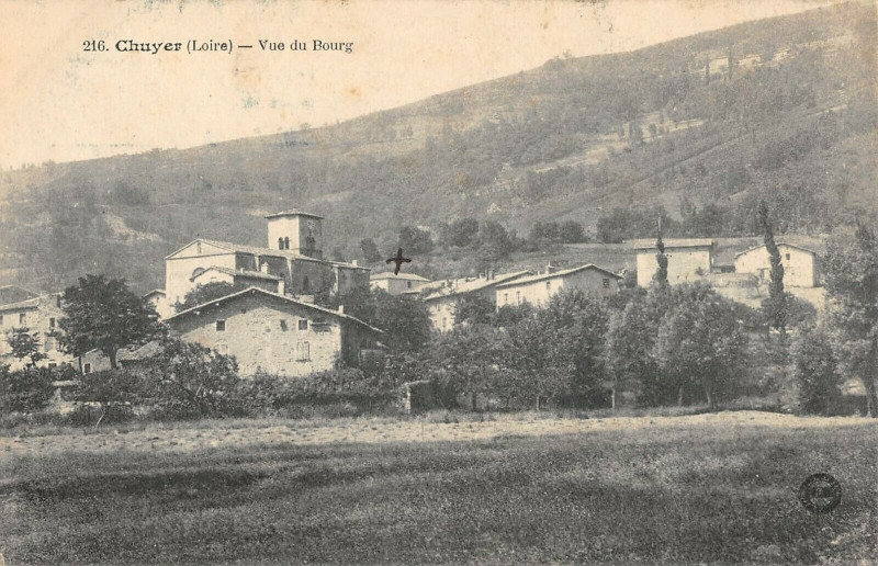 Carte postale ancienne Chuyer Vue Du Bourg à Chuyer