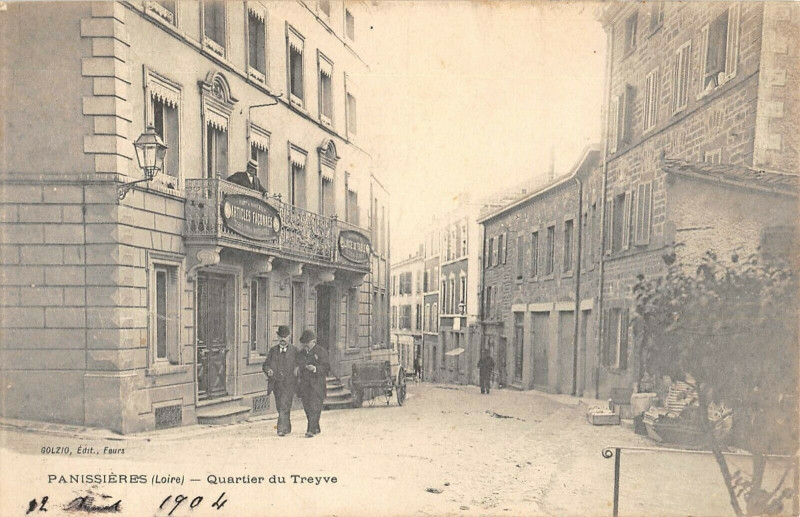 Carte postale ancienne Panissieres Quartier Du Treyve