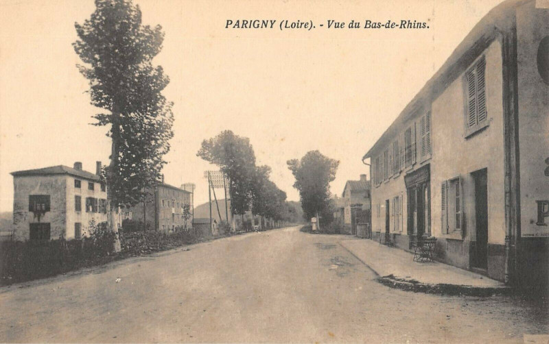 Carte postale ancienne Parigny Vue Du Bas De Rhins à Parigny