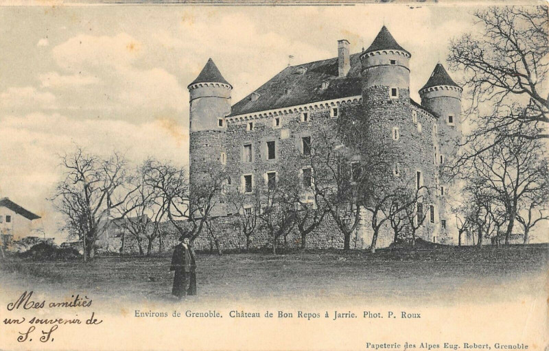 Carte postale ancienne Env.de Grenoble Chateau De Bon Repos A Jarrie à Grenoble