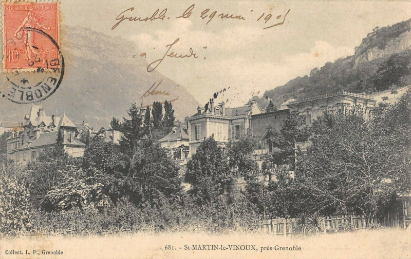 Carte postale ancienne Saint Martin Le Vinoux Pres Grenoble à Grenoble
