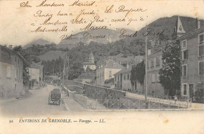 Carte postale ancienne Environs De Grenoble Voreppe à Grenoble