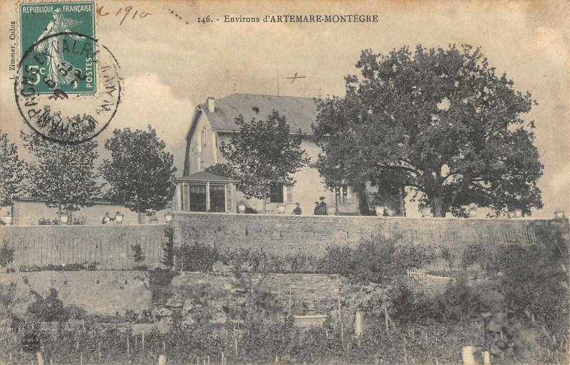 Carte postale ancienne Environs D'Artemare Montegre à Artemare
