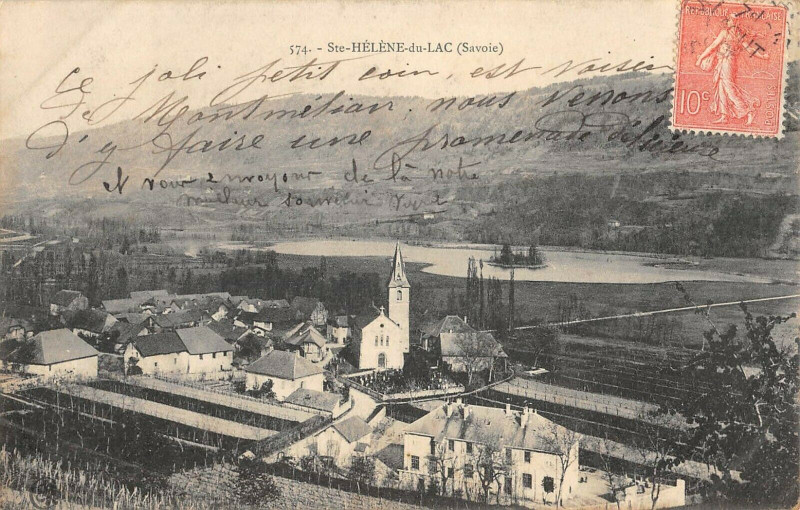 Carte postale ancienne Sainte Helene Du Lac