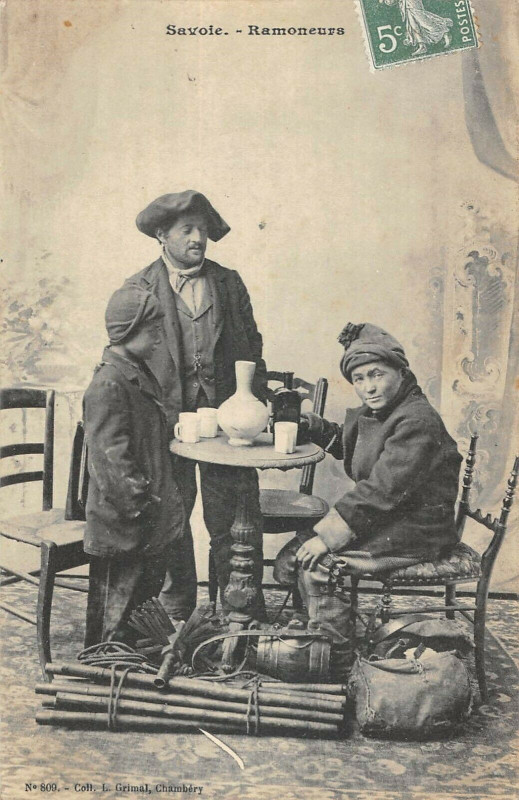 Carte postale ancienne Savoie Ramoneurs