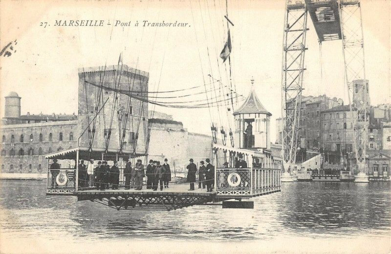 Carte postale ancienne Marseille Pont A Transbordeur à Marseille