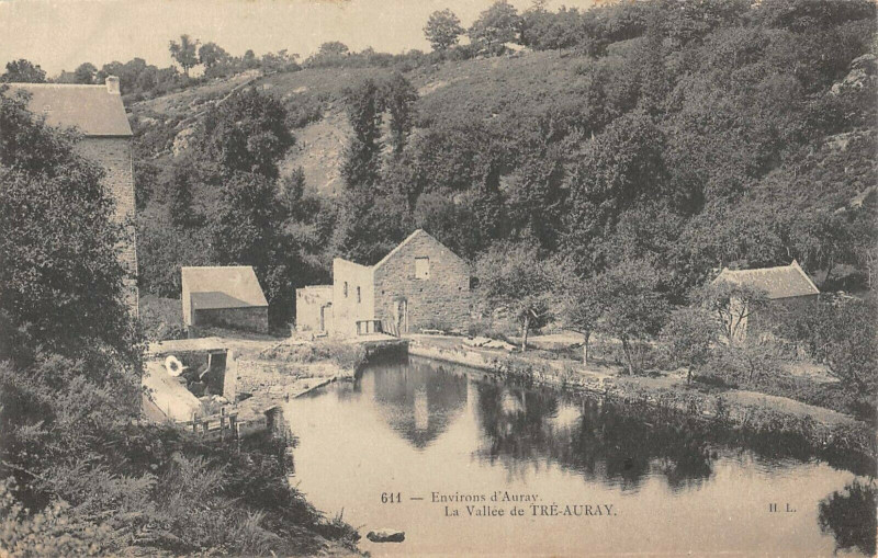 Carte postale ancienne Environs Auray La Vallee Tre Auray à Auray