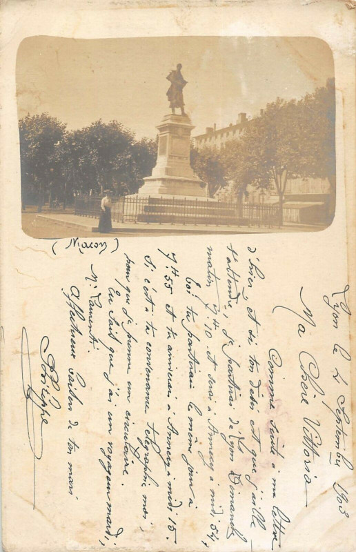 Carte postale ancienne Macon Carte Photo