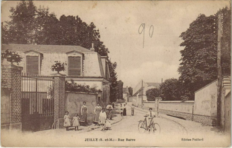 Carte postale ancienne Juilly Rue Barre à Juilly