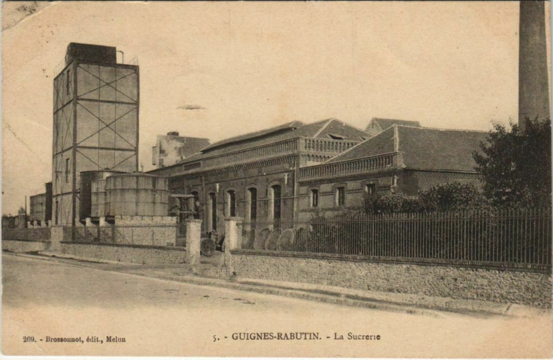 Carte postale ancienne Guignes-Rabutin La Sucrerie à Guignes