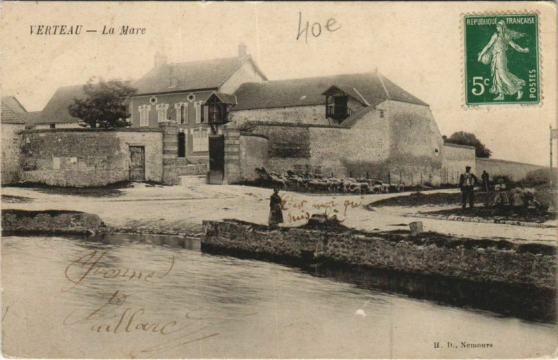 Carte postale ancienne Verteau La Mare