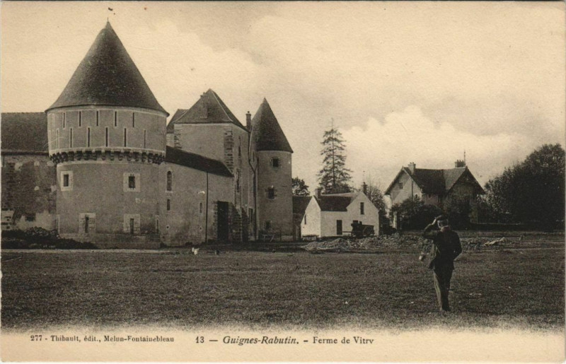 Carte postale ancienne Guignes-Rabutin Ferme de Vitry à Guignes