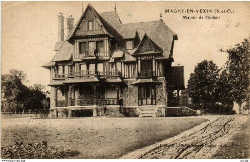 Carte postale ancienne Magny-en-Vexin (S.-et-O.) - Maison de Hodent à Hodent