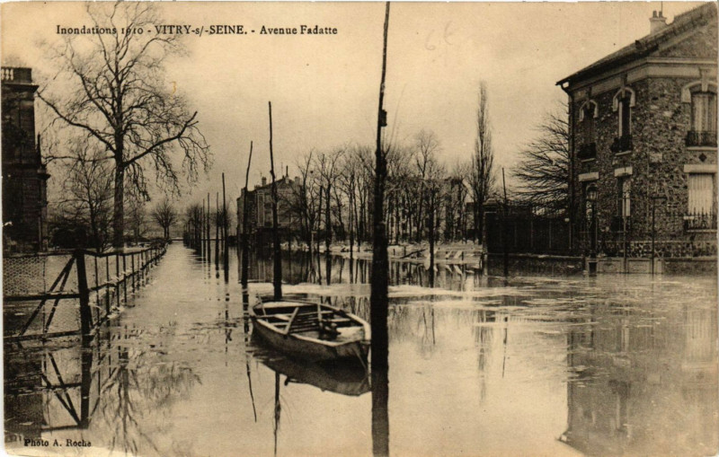 Carte postale ancienne Vitry-sur-Seine - Avenue Fadatte à Vitry-sur-Seine