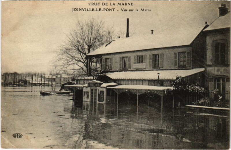 Carte postale ancienne Joinville le Pont Vue sur la Marne France à Joinville-le-Pont