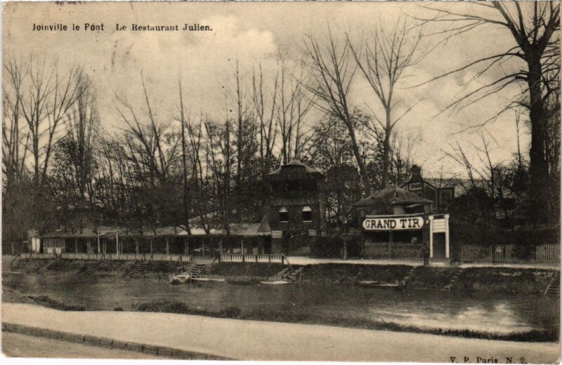 Carte postale ancienne Joinville le Pont Le Restaurant Julien France à Joinville-le-Pont