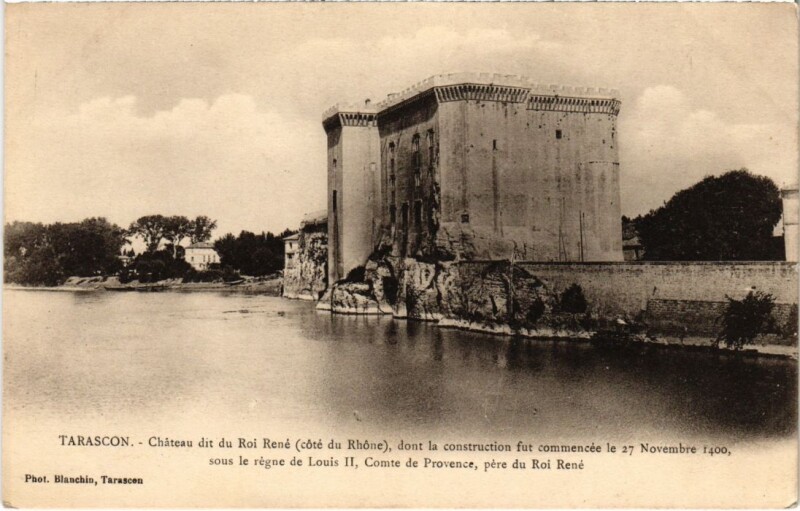 Carte postale ancienne Tarascon Chateau dit du Roi Rene - Cote du Rhone à Tarascon