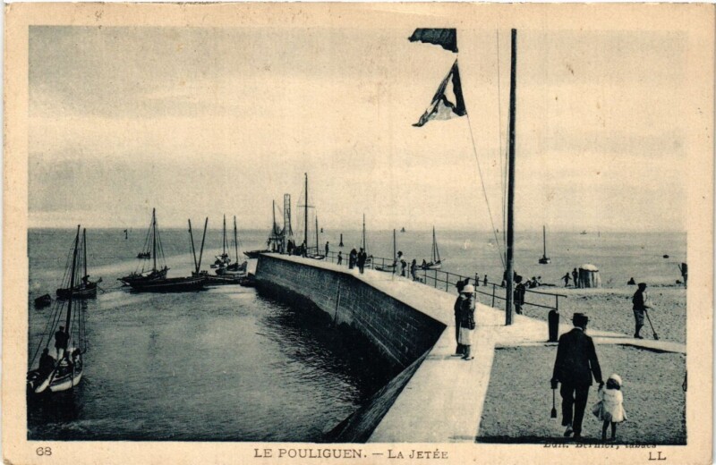 Carte postale ancienne Le Pouliguen - La Jetée au Pouliguen