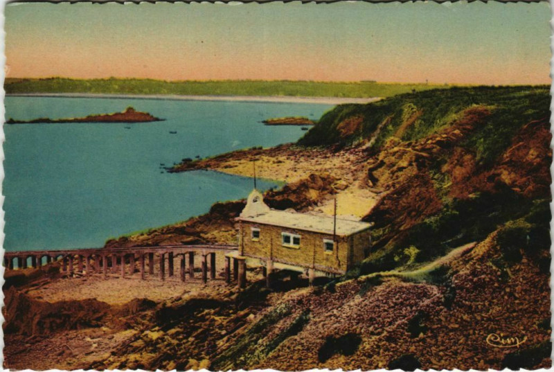 Carte postale ancienne Saint-Cast Pointe de l'Isle