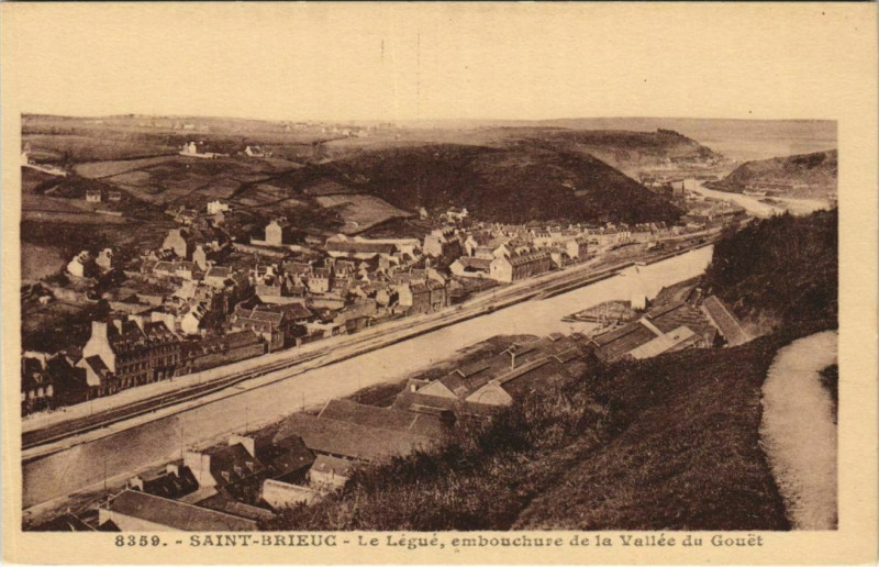 Carte postale ancienne Saint-Brieuc Le Legue - Embouchure de la Vallee du Gouet à Saint-Brieuc