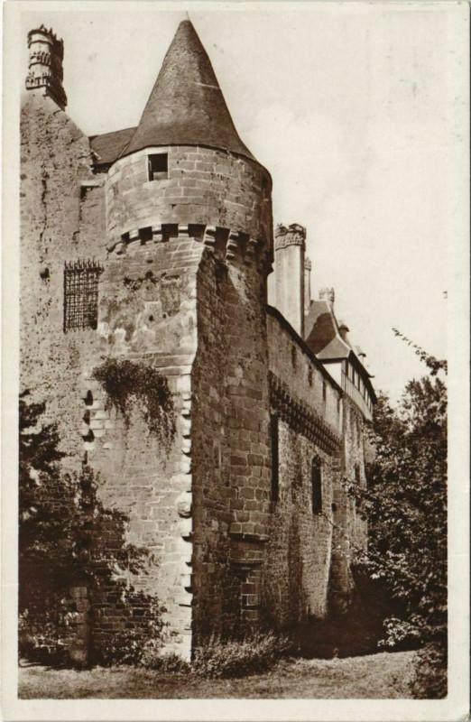 Carte postale ancienne Paimpol Environs - Chateau de la Roche Jagu à Paimpol