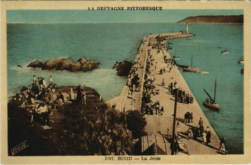 Carte postale ancienne Binic La Jetee