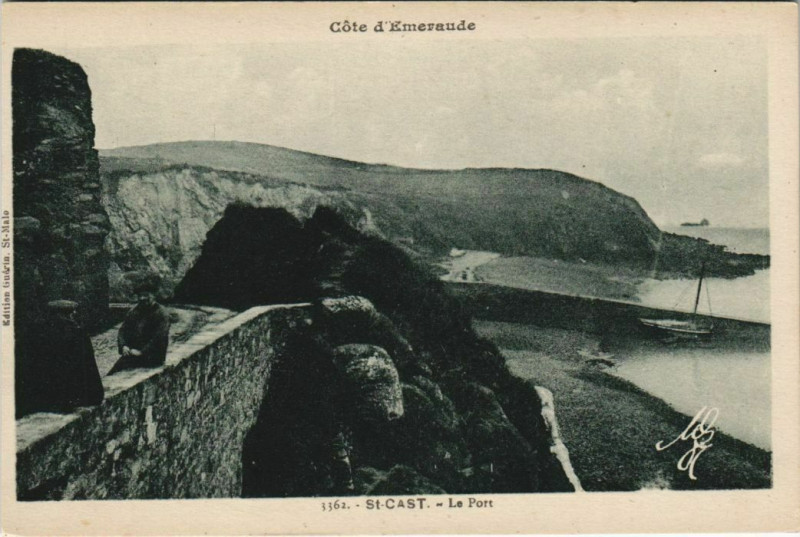 Carte postale ancienne Saint-Cast Le Port