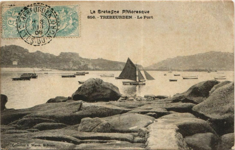 Carte postale ancienne Trebeurden Le Port