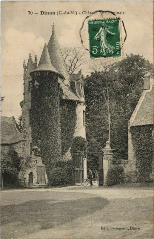 Carte postale ancienne Dinan Chateau de Conninais à Dinan