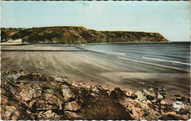 Carte postale ancienne Plouha Plage du Palus à Plouha