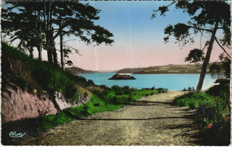 Carte postale ancienne Lezardrieux L'Ile a Bois