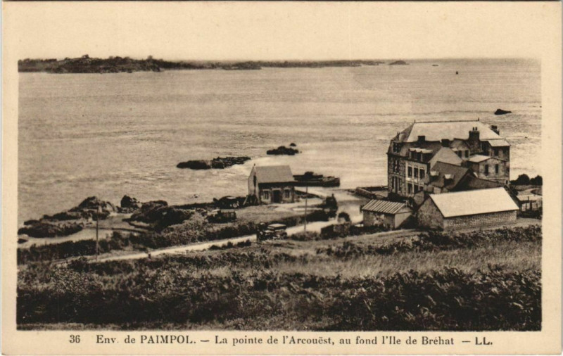 Carte postale ancienne Paimpol La Pointe de l'Arcouest à Paimpol