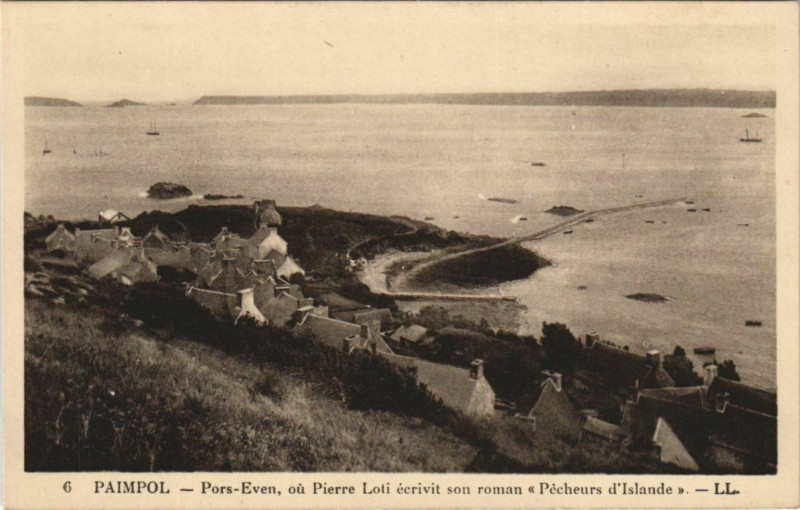 Carte postale ancienne Paimpol Pors-Even à Paimpol