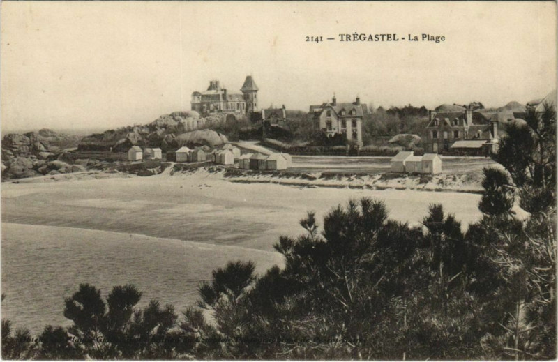 Carte postale ancienne Tregastel La Plage