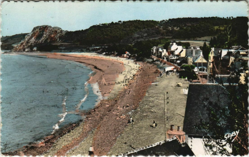 Carte postale ancienne Plestin-les-Greves La Plage