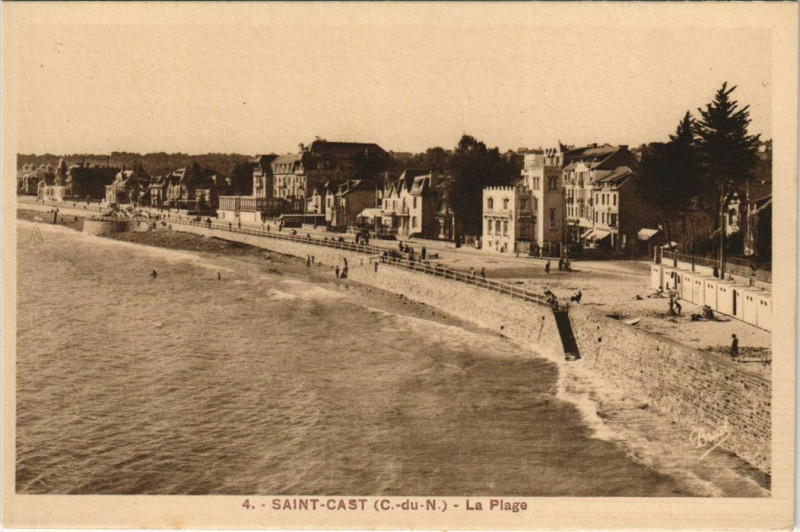 Carte postale ancienne Saint-Cast La Plage