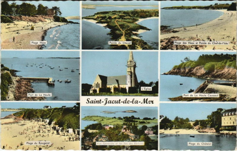 Carte postale ancienne Saint-Jacut-de-la-Mer Scenes à Saint-Jacut-de-la-Mer