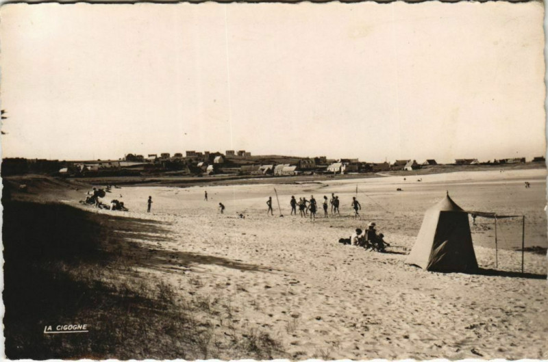 Carte postale ancienne Plage - Beach Scene
