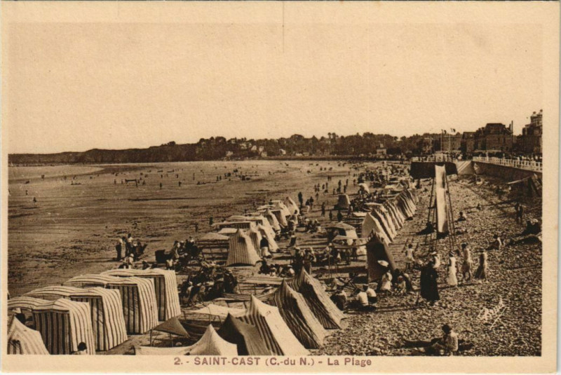 Carte postale ancienne Saint-Cast La Plage