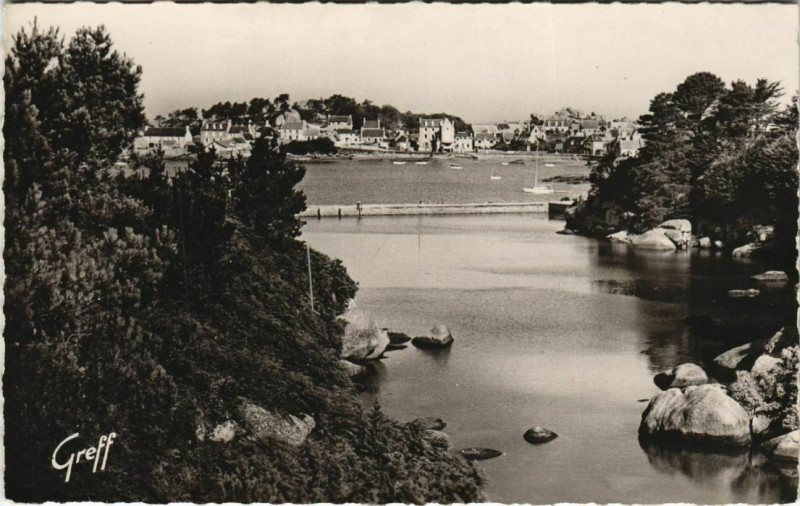 Carte postale ancienne Ploumanac'H Trouviras - Vue
