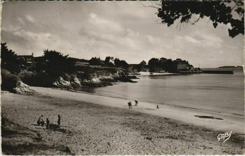Carte postale ancienne Saint-Jacut-de-la-Mer Plage de Pissote à Saint-Jacut-de-la-Mer