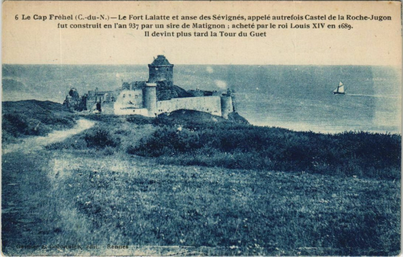 Carte postale ancienne Cap Frehel Le Fort Lalatte