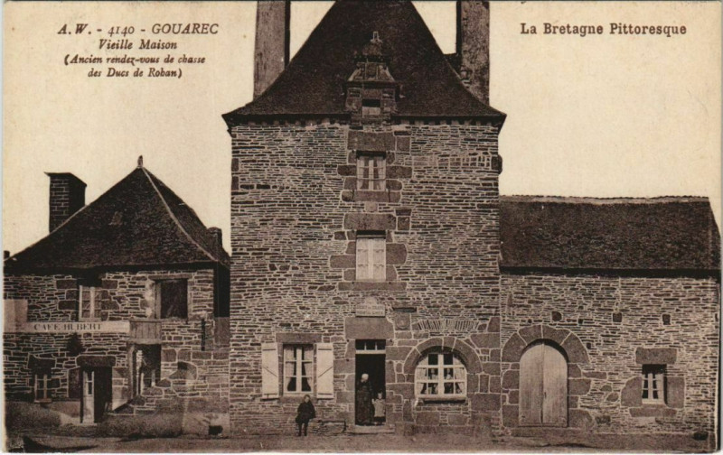 Carte postale ancienne Gouarec Vieille Maison à Gouarec