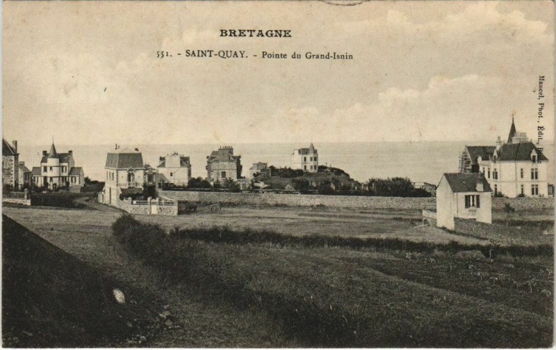 Carte postale ancienne Saint-Quay-Portrieux Pointe du Grand-Isnin à Saint-Quay-Portrieux