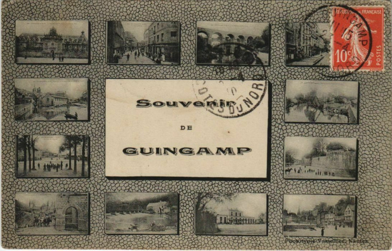 Carte postale ancienne Guingamp Scenes à Guingamp