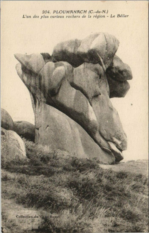 Carte postale ancienne Ploumanac'H Le Belier